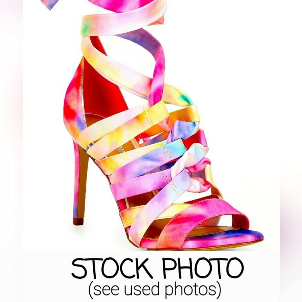 Gianni Bini Strappy Lace Up Heels